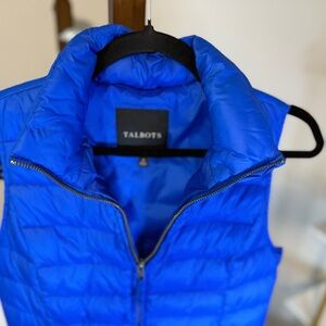 Talbots Royal Blue Quilted Vest